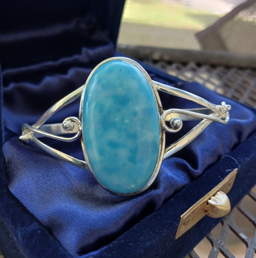 !Larimar.925 Sterling , Bracelet